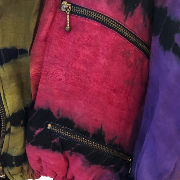 Vintage Jou Jou tie dyed cropped jacket S M L - Picture 5 of 5